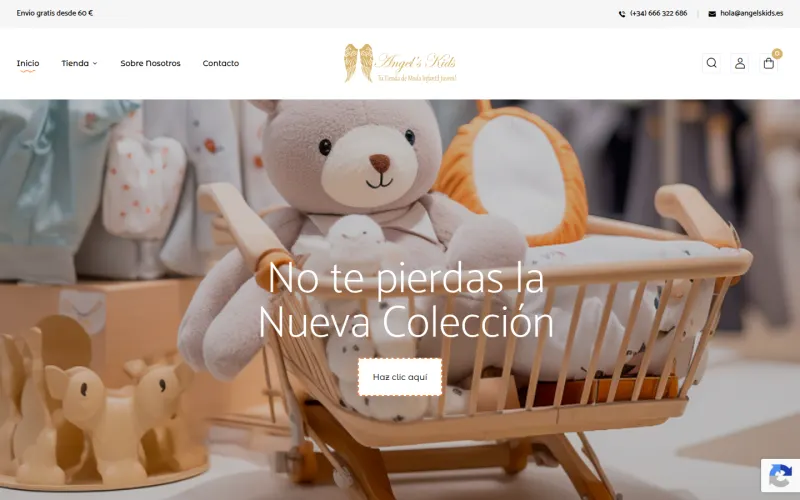Portada de la web de Angel's Kids