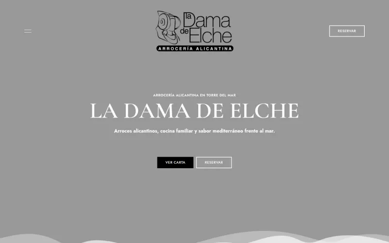 Portada de la web de La Dama de Elche