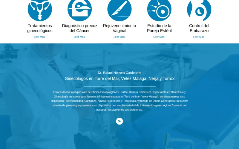 Portada de la web de Dr. Rafael Herrera Cardenete
