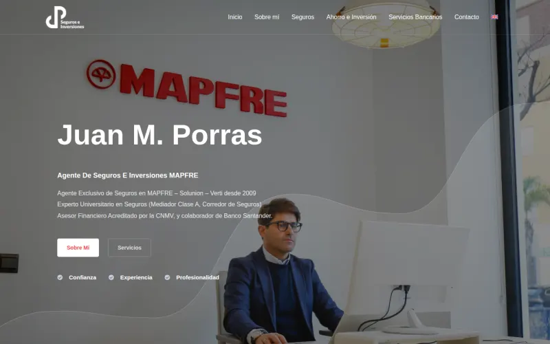 Portada de la web de Juan M. Porras