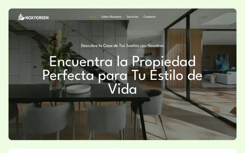 Portada de la web de Noxygreen