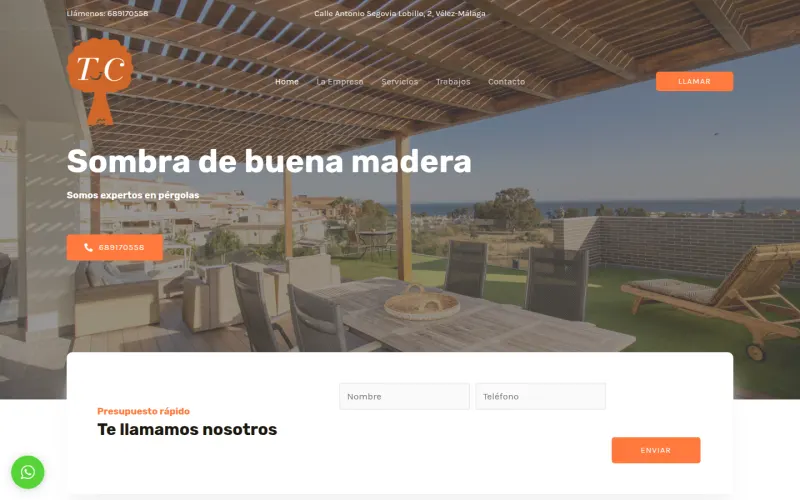 Portada de la web de Tucarpintero.es